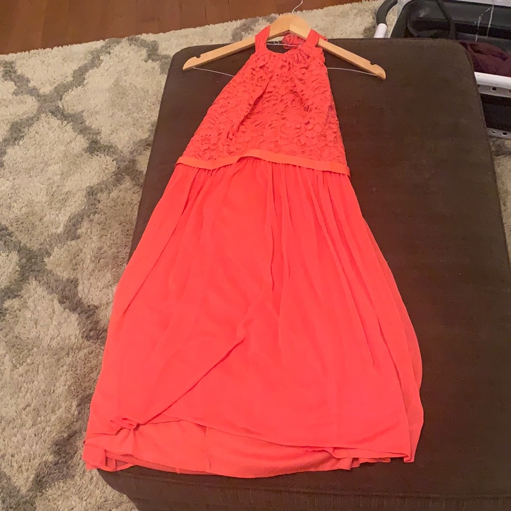 Coral bridesmaid dress size 10